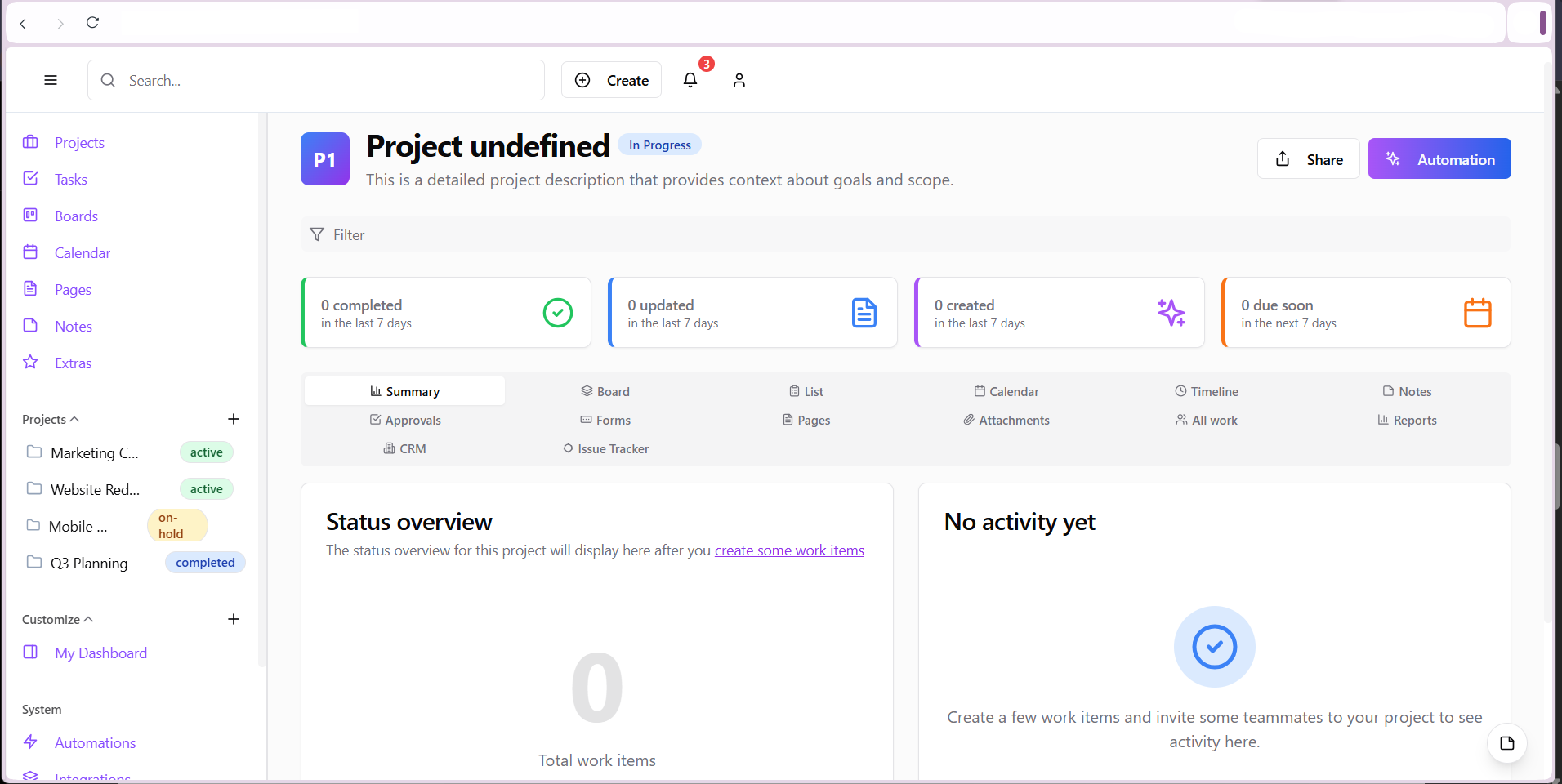 OrganiserAI Project Management Platform