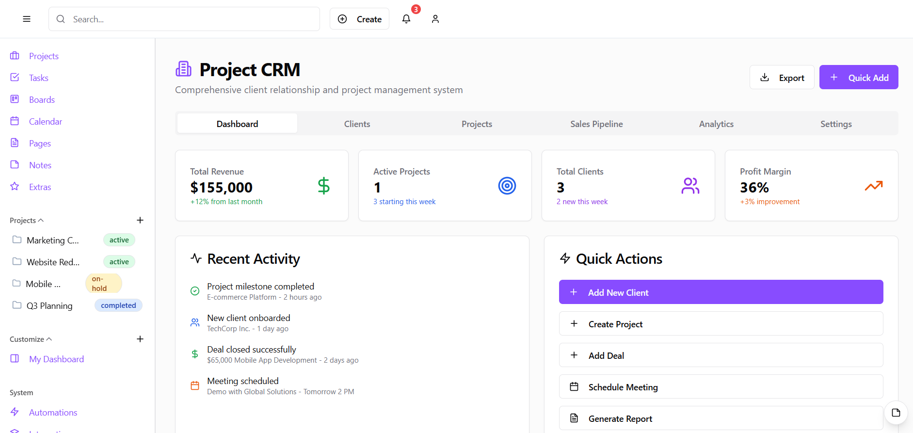 OrganiserAI Project Management Platform
